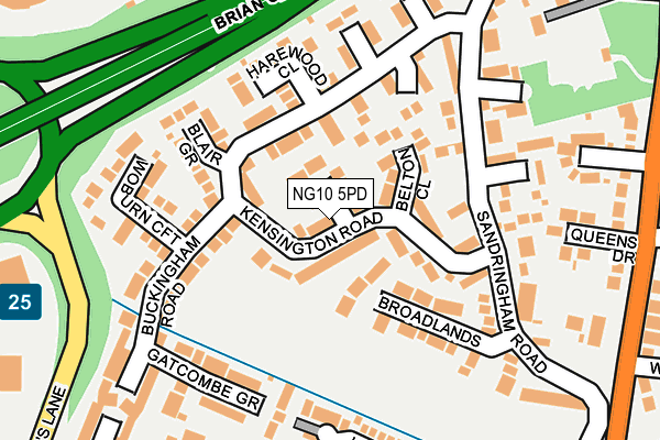 NG10 5PD map - OS OpenMap – Local (Ordnance Survey)