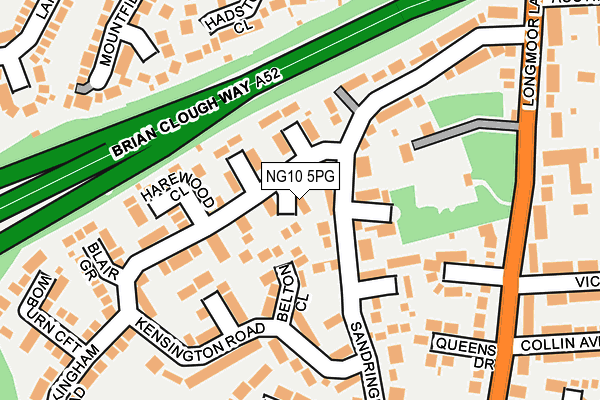 NG10 5PG map - OS OpenMap – Local (Ordnance Survey)