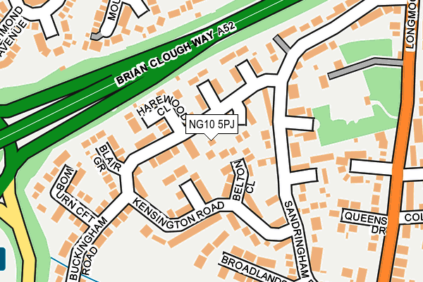 NG10 5PJ map - OS OpenMap – Local (Ordnance Survey)