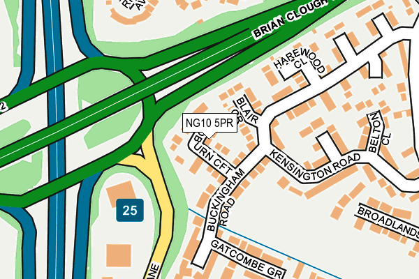 NG10 5PR map - OS OpenMap – Local (Ordnance Survey)