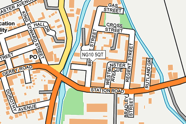 NG10 5QT map - OS OpenMap – Local (Ordnance Survey)