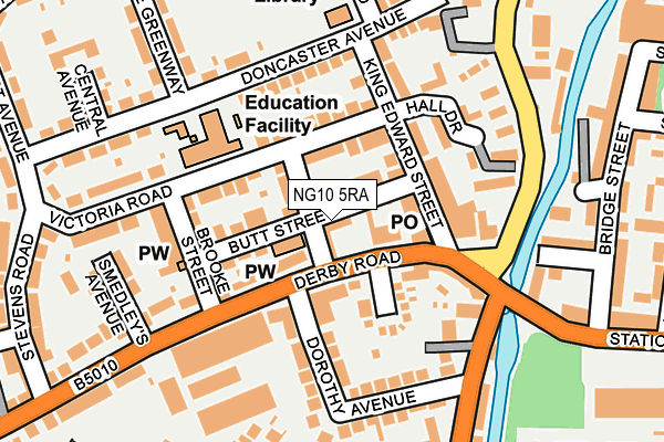 NG10 5RA map - OS OpenMap – Local (Ordnance Survey)