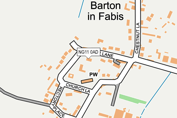 NG11 0AD map - OS OpenMap – Local (Ordnance Survey)