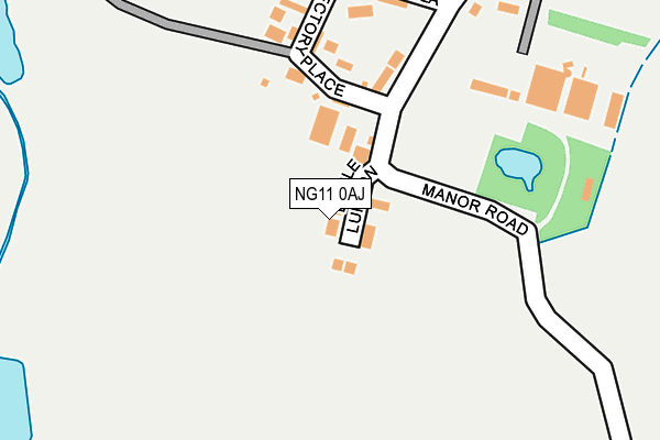 NG11 0AJ map - OS OpenMap – Local (Ordnance Survey)