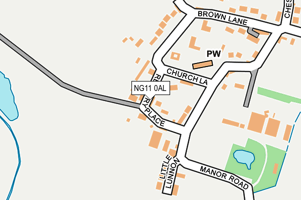 NG11 0AL map - OS OpenMap – Local (Ordnance Survey)