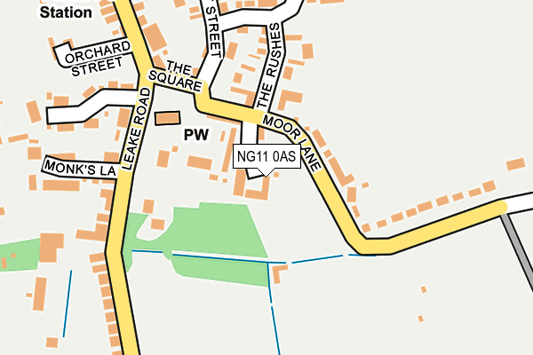 NG11 0AS map - OS OpenMap – Local (Ordnance Survey)
