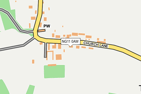 NG11 0AW map - OS OpenMap – Local (Ordnance Survey)