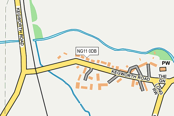 NG11 0DB map - OS OpenMap – Local (Ordnance Survey)