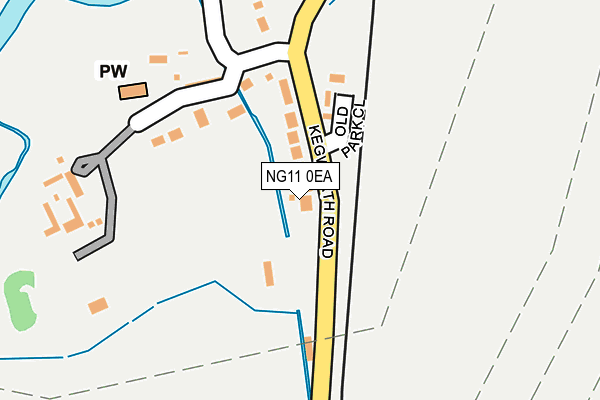 NG11 0EA map - OS OpenMap – Local (Ordnance Survey)
