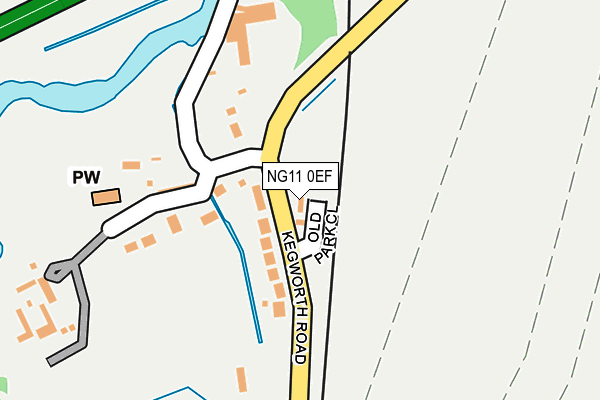 NG11 0EF map - OS OpenMap – Local (Ordnance Survey)