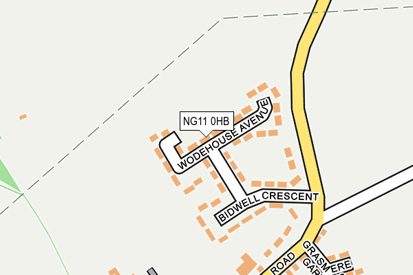 NG11 0HB map - OS OpenMap – Local (Ordnance Survey)