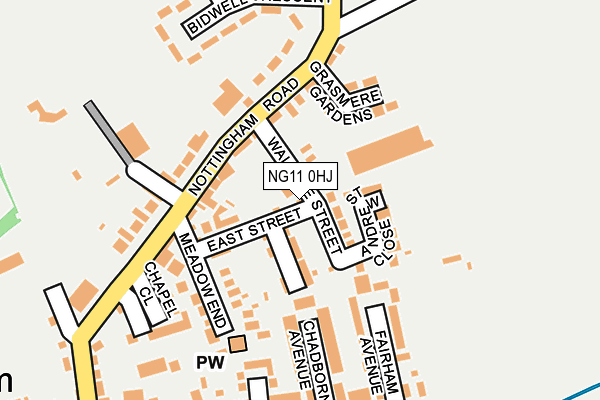 Map of THE OLD CO-OPERATIVE DAY NURSERY LIMITED at local scale