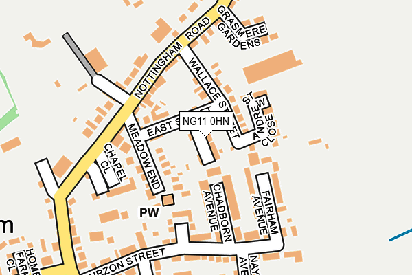 NG11 0HN map - OS OpenMap – Local (Ordnance Survey)