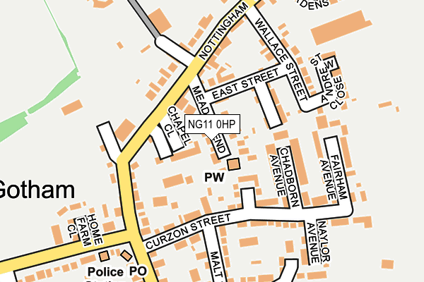 NG11 0HP map - OS OpenMap – Local (Ordnance Survey)