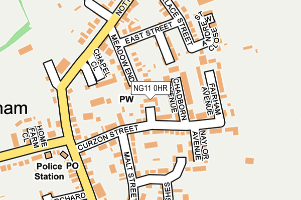 NG11 0HR map - OS OpenMap – Local (Ordnance Survey)