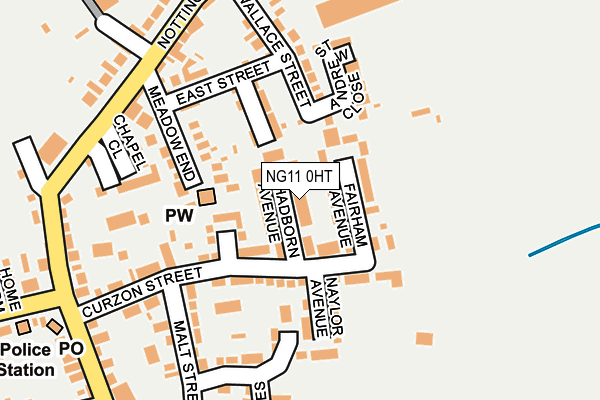 NG11 0HT map - OS OpenMap – Local (Ordnance Survey)