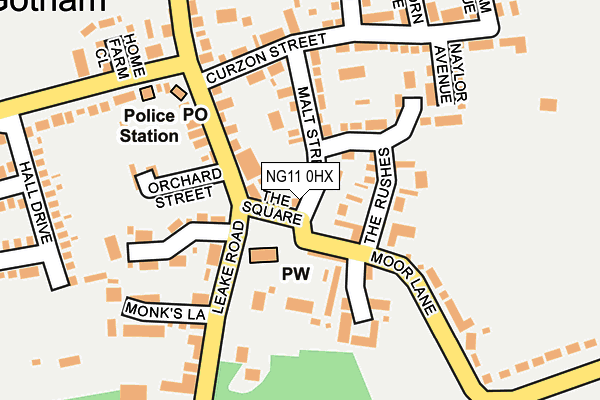 NG11 0HX map - OS OpenMap – Local (Ordnance Survey)