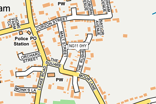 NG11 0HY map - OS OpenMap – Local (Ordnance Survey)