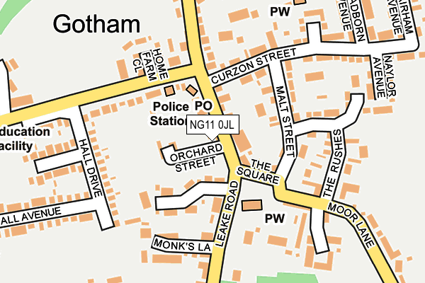 NG11 0JL map - OS OpenMap – Local (Ordnance Survey)