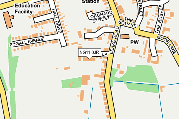 NG11 0JR map - OS OpenMap – Local (Ordnance Survey)