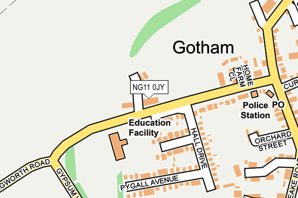 NG11 0JY map - OS OpenMap – Local (Ordnance Survey)
