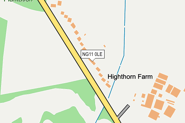 NG11 0LE map - OS OpenMap – Local (Ordnance Survey)