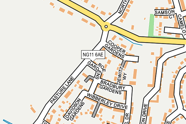 NG11 6AE map - OS OpenMap – Local (Ordnance Survey)