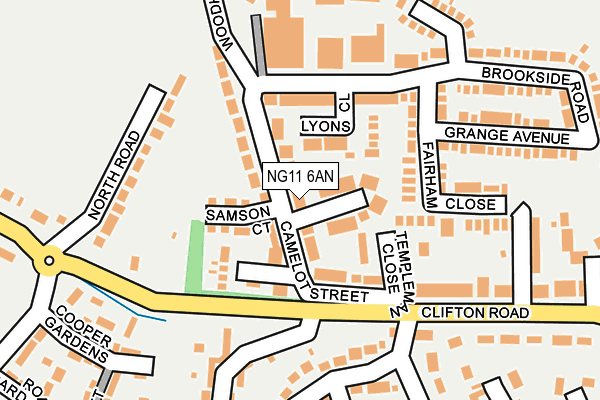 NG11 6AN map - OS OpenMap – Local (Ordnance Survey)