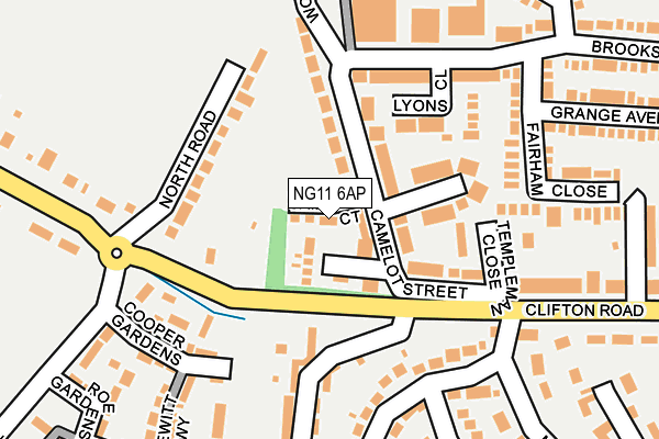 NG11 6AP map - OS OpenMap – Local (Ordnance Survey)