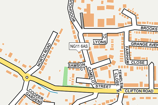 NG11 6AS map - OS OpenMap – Local (Ordnance Survey)