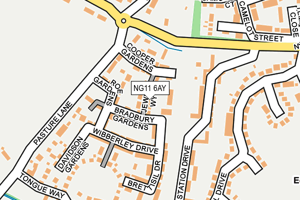 NG11 6AY map - OS OpenMap – Local (Ordnance Survey)