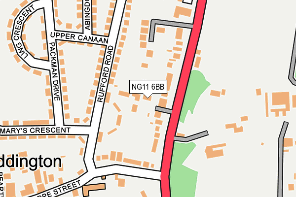 NG11 6BB map - OS OpenMap – Local (Ordnance Survey)
