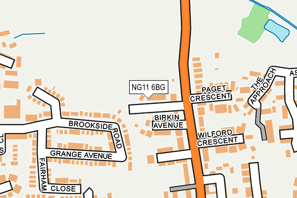 NG11 6BG map - OS OpenMap – Local (Ordnance Survey)