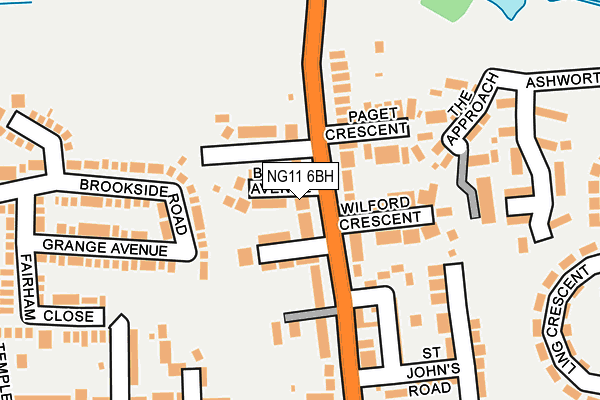 NG11 6BH map - OS OpenMap – Local (Ordnance Survey)