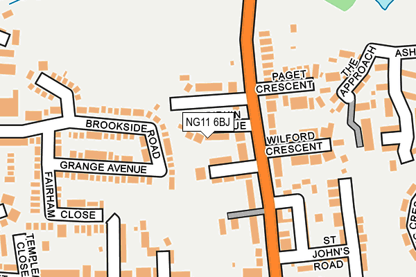 NG11 6BJ map - OS OpenMap – Local (Ordnance Survey)