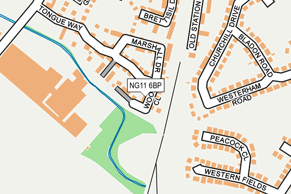 NG11 6BP map - OS OpenMap – Local (Ordnance Survey)