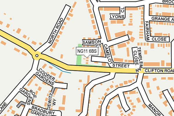 NG11 6BS map - OS OpenMap – Local (Ordnance Survey)
