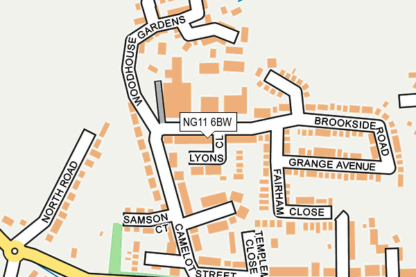 NG11 6BW map - OS OpenMap – Local (Ordnance Survey)