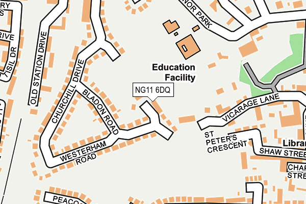 NG11 6DQ map - OS OpenMap – Local (Ordnance Survey)