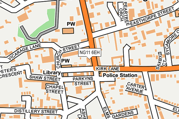 Map of PHD LTD at local scale