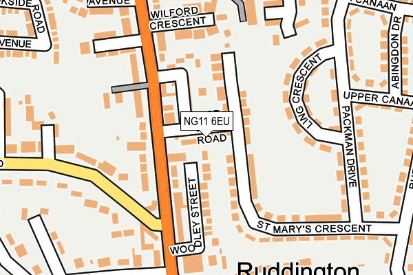 NG11 6EU map - OS OpenMap – Local (Ordnance Survey)