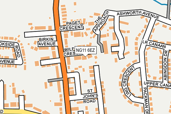 NG11 6EZ map - OS OpenMap – Local (Ordnance Survey)