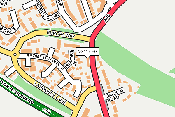NG11 6FG map - OS OpenMap – Local (Ordnance Survey)