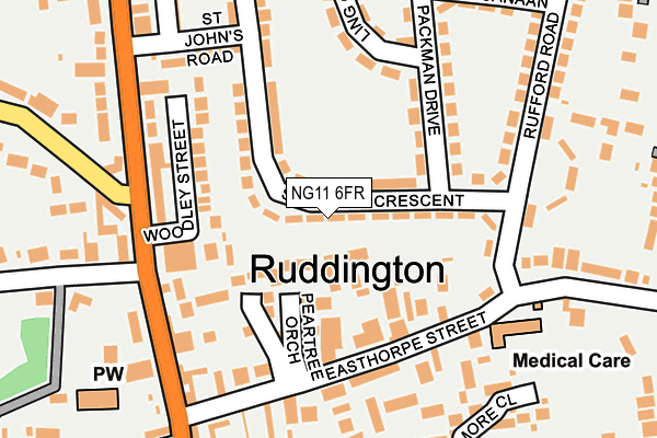 NG11 6FR map - OS OpenMap – Local (Ordnance Survey)