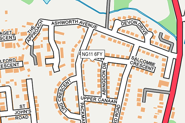 NG11 6FY map - OS OpenMap – Local (Ordnance Survey)