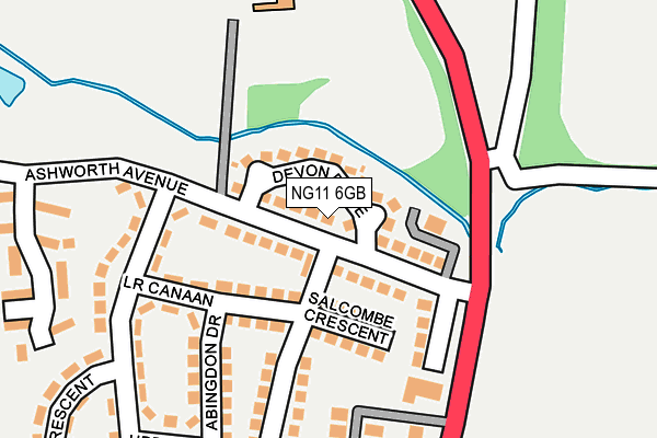 NG11 6GB map - OS OpenMap – Local (Ordnance Survey)