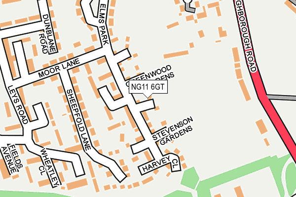 NG11 6GT map - OS OpenMap – Local (Ordnance Survey)