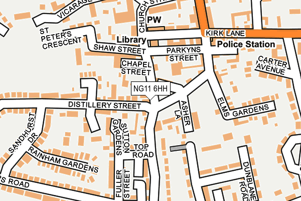 NG11 6HH map - OS OpenMap – Local (Ordnance Survey)