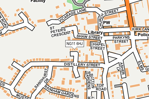 NG11 6HJ map - OS OpenMap – Local (Ordnance Survey)