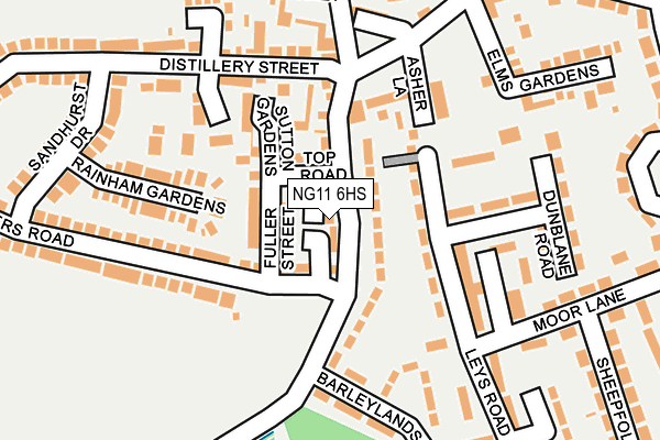 NG11 6HS map - OS OpenMap – Local (Ordnance Survey)